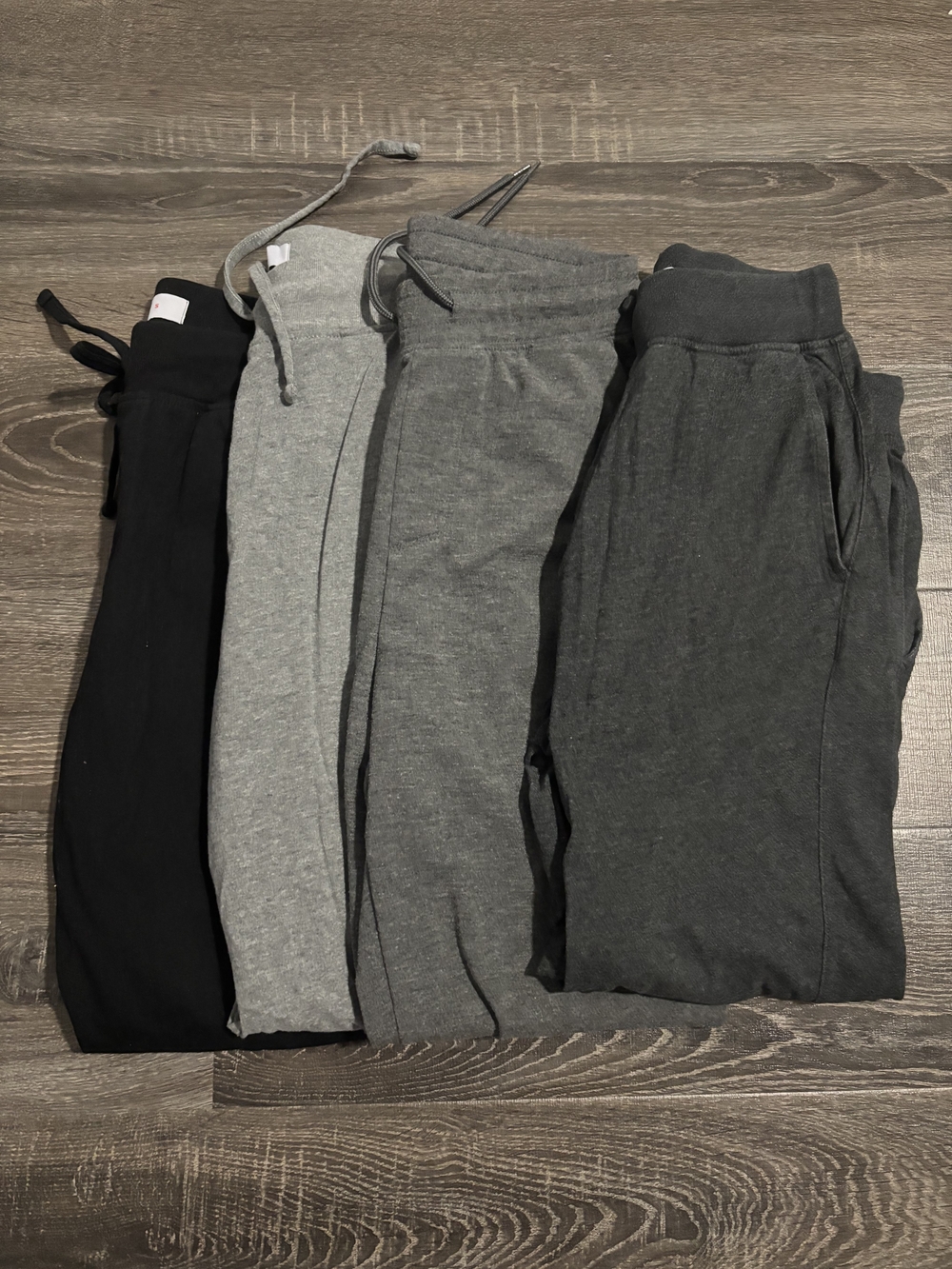 Old Navy Men's Jogger Pants Set - Black & Light Gray & Medium Gray & Dark Gray